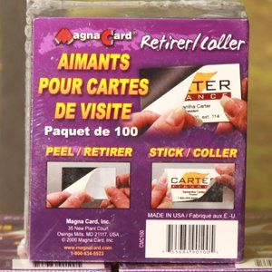 Magna Card Business Card Magnets - Great for Crafts or Business - 100 Per Pack!